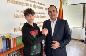 Шаќири на средба со Анди Исмаили, неколкукратен светски шампион во модерен танц