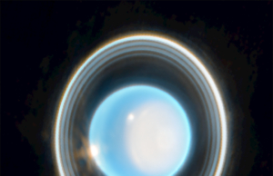 Џејмс Веб го фотографираше Уран: Прстените, облаците и поларната капа се видливи