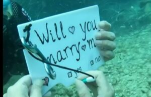 Ја побара за жена во море во Дубровник