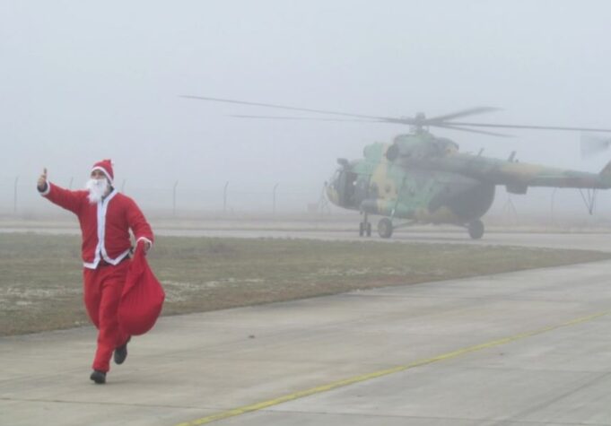 dedo mraz helikopter petrovec