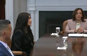 Ким Кардашијан, најголемата реалити ѕвезда меѓу адвокатите, со Камала Харис на тркалезна маса за судските реформи