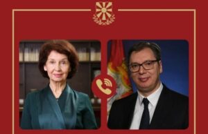 Телефонски разговор Сиљановска Давкова – Вучиќ: На Илинден заедничка посета на манастирот Св. Прохор Пчински