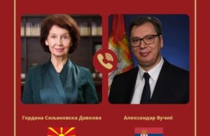 Средба на Сиљановска Давкова со Вучиќ на Илинден во Св.Прохор Пчињски