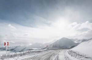 Снег падна во Словенија