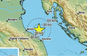 Земјотрес од 3,9 степени според Рихтеровата скала кај Јадранското Море