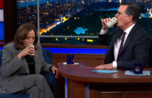 (Видео) Камала Харис пиеше пиво во ТВ емисија