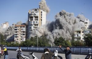 Израел изврши 17 напади врз предградијата на Бејрут: едно лице загина, зградата на телевизијата е целосно уништена