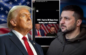 (Фото) Синот на Трамп го исмева Зеленски: „Ви остануваат уште 38 дена пред да го изгубите џепарлакот“