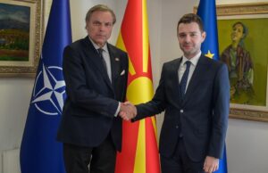 Средба на министерот Муцунски со Амбасадорот на Суверениот Воен Ред на Св. Јован од Ерусалим, Родос и Малта Франческо Саверио Џусти