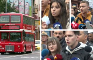 Студентите и средношколците не смеат да трпат поради партиски препукувања – младите излегоа на протестот за проблемите со градскиот превоз