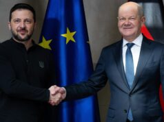 Германскиот канцелар: Погрешно е и опасно да се негира легитимитетот на Зеленски