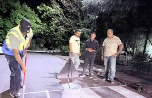 Гази Баба започна акција за обележување пешачки премини