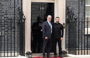 (Видео) Зеленски пристигна на средбата со британскиот премиер