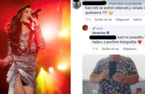 (Фото) Обожавателка ја праша Северина кога ќе почне да се облекува според нејзините години: одговорот на пејачката ги насмеа фановите