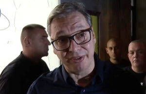 (Видео) Вучиќ им се закани на демонстрантите; „Ле Монд“: Ситуацијата потсетува на Киев 2013/2014