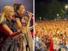 (Видео) Северина објави снимка од нејзиниот концерт во Нова Градишка, публиката викаше: „Вучиќ пе*ер“