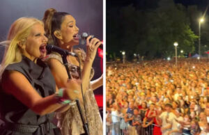 (Видео) Северина објави снимка од нејзиниот концерт во Нова Градишка, публиката викаше: „Вучиќ пе*ер“