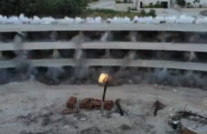 (Видео) Рама покажа како во Албанија се уриваат дивоградби посакувајќи успешна недела