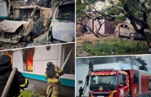 (Видео) Украина повторно гори, извршени стотици напади, тревога во Киев