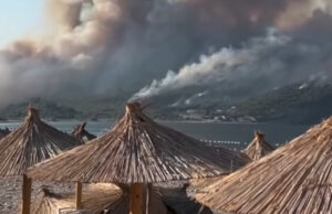 (Видео) Пожари беснеат во Буљарица и Чањ, пожарникарите се борат со силниот ветер и густиот чад