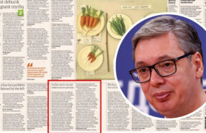 (Фото) Вучиќ реагираше на статија на „Гардијан“, ја објавија во рубриката „писма од читатели“