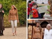 Кејт и Меланија по свечениот банкет на опуштено дружење во Виндзор