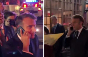 (Видео) Макрон му се јави на Трамп: Чекам на улица, сè е блокирано поради тебе