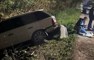 Полициска потера на патот Скопје – Велес: Испукан предупредувачки куршум, криминалците со возило излетале од коловозот