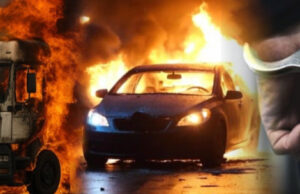 Уапсени двајца скопјани: предизвикале пожар на две товарни и едно патничко возило кај спортскиот центар „Јане Сандански“