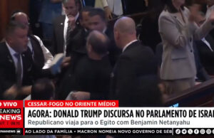 (Видео) Трамп одржа говор пред израелскиот Кнесет: беше обележан со инциденти, обезбедувањето мораше да реагира