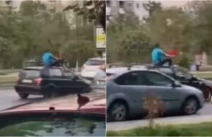 (Видео) Пронајдени и санкционирани лицата што дивееја со возило по „Партизанска“