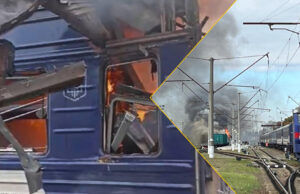 (Видео) Десетици повредени по руски напад врз железничка станица во Украина