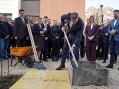 Поставен камен-темелник за новата спортска сала во ООУ „Блаже Конески“