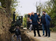 Во Радишани се гради потпорен ѕид за заштита од одрони