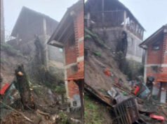 Свлечиште во Шипковица, во опасност четири куќи