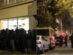 (Видео) Околу 50 маскирани лица дојдоа пред Српскиот културен центар во Загреб