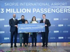 Три милиони патници на скопскиот аеродром