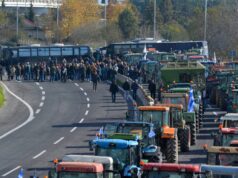 Земјоделците и денес ги блокираа патиштата во Грција, протестите се шират во земјата