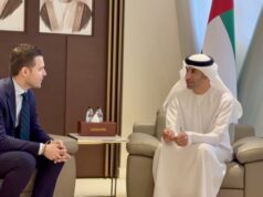 Муцунски се сретна со министерот за надворешна трговија на ОАЕ: Потврдени одличните билатерални односи