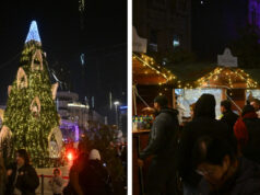 Светна новогодишната елка! Отворен и Божиќниот маркет во Скопје