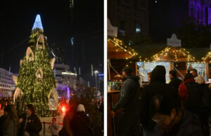 Светна новогодишната елка! Отворен и Божиќниот маркет во Скопје
