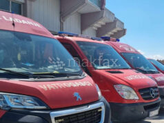 (Видео) Голем пожар во Хрватска: Над 60 пожарникари на терен, се слушале експлозии