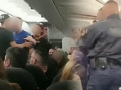 Приведен навивач од Словачка, на 10 други не им беше дозволен влез во државата поради агресивно однесување во авион за време на лет