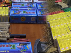 (Фото) Пронајдени над 4300 парчиња пиротехнички средства во Штип, уапсено едно лице