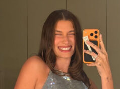 Модерно враќање во 2000-тите: Хејли Бибер во гламурозен изглед за нејзиниот 29-ти роденден