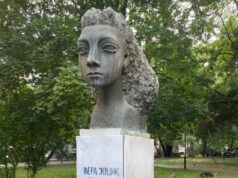 Украдена бистата на народниот херој Вера Јоциќ од парк во скопски Центар