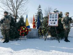 На 18-годишнината од хеликоптерската несреќа, положен венец на споменикот кај Катлановско Блаце