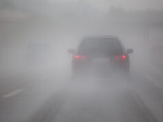 Појава на магла на одредени патни правци: Видливоста намалена