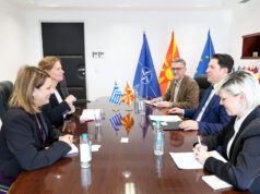 Средба на министерот Сали со грчката амбасадорка Филипиду: Нагласена важноста од одржување на позитивниот моментум во политиката на проширување на ЕУ