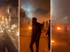 (Видео) Иран во пламен – објавени нови снимки од протестите, додека бројот на загинати надмина 500